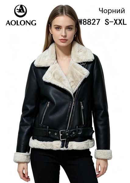 Куртка Immei (S-2XL) W8827 black (зима)