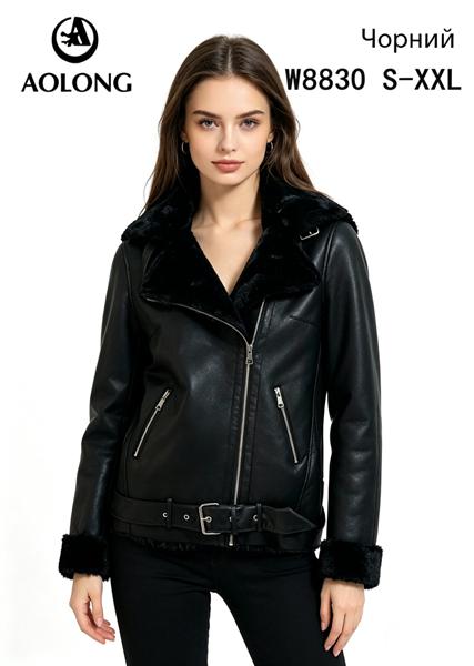 Куртка Immei (S-2XL) W8830 black (зима)