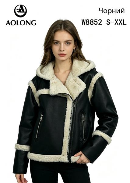 Куртка Immei (S-2XL) W8852 black (зима)