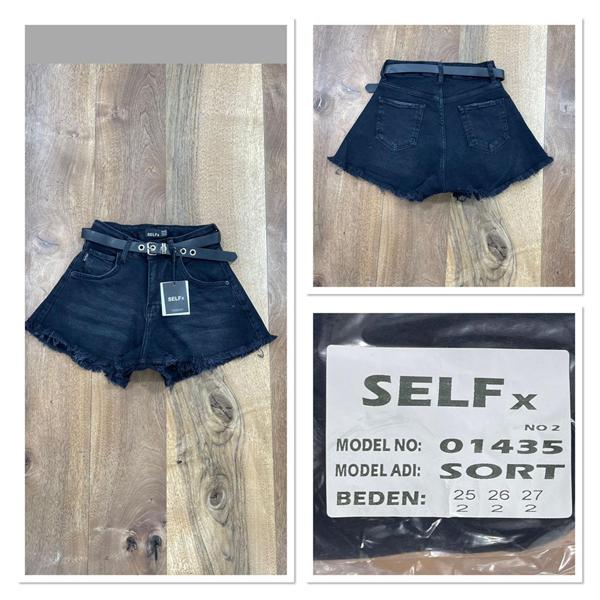 Шорты Jeans Club (25-27) 1435-2 black (лето)