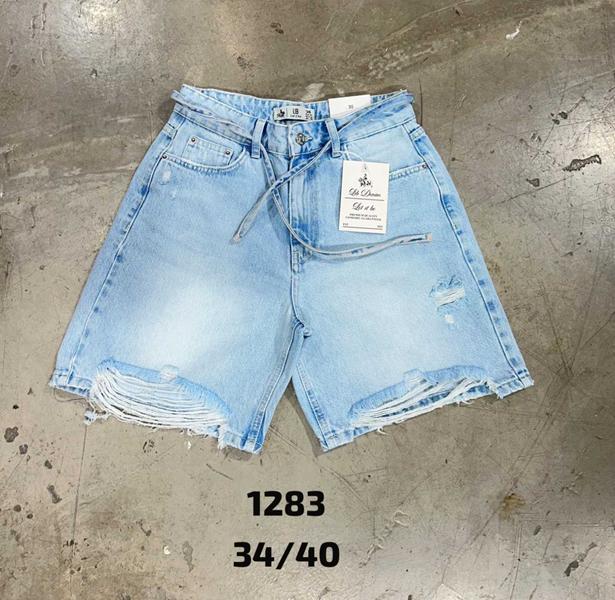 Шорты Jeans Club (34-40) 1283 l.blue (лето)
