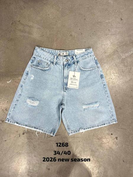 Шорты Jeans Club (34-40) 1268 l.blue (лето)