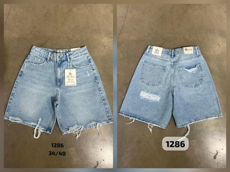 Шорты Jeans Club (34-40) 1286 l.blue (лето)