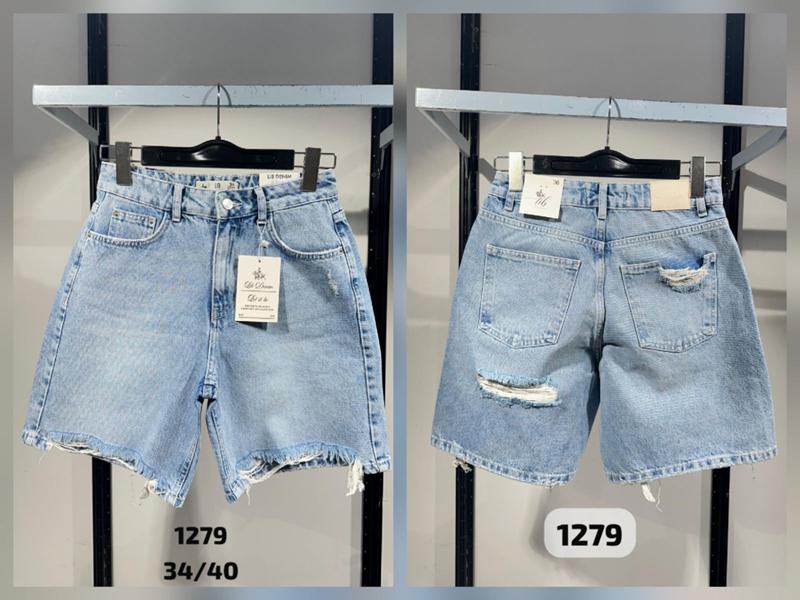 Шорты Jeans Club (34-40) 1279 l.blue (лето)