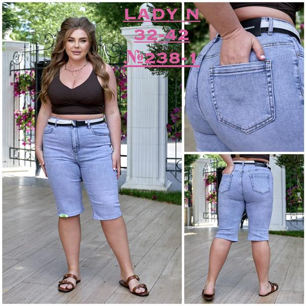 Шорты Jeans Club (32-42) 238-1 l.blue (лето)