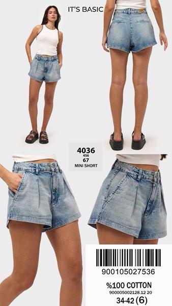 Шорты Jeans Club (34-42) 4036-4S6-67 blue (лето)