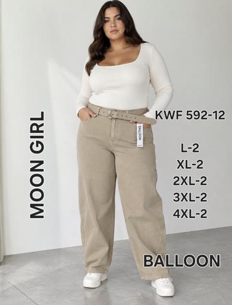 Джинсы Jeans Club (L-4XL) 592-12 beige (деми)
