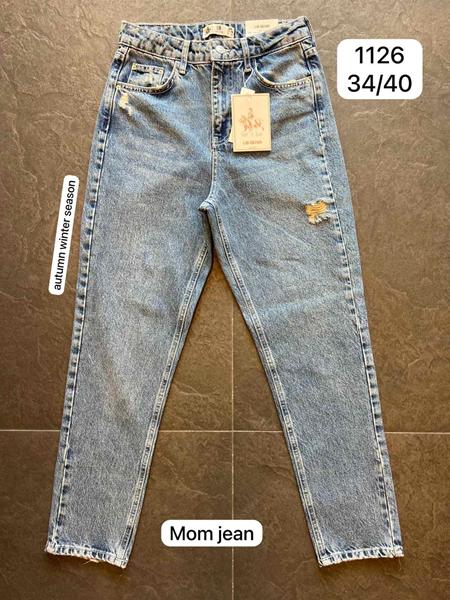 Джинсы Jeans Club (34-40) 1126 l.blue (деми)