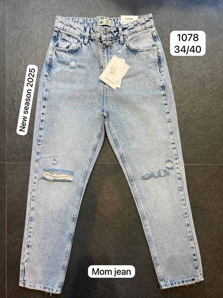 Джинсы Jeans Club (34-40) 1078 l.blue (деми)