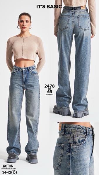 Джинсы Jeans Club (34-42) 2478-2S5-65 blue (деми)