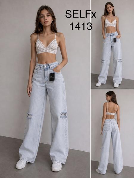 Джинсы Jeans Club (23-28) 1413 l.blue (деми)