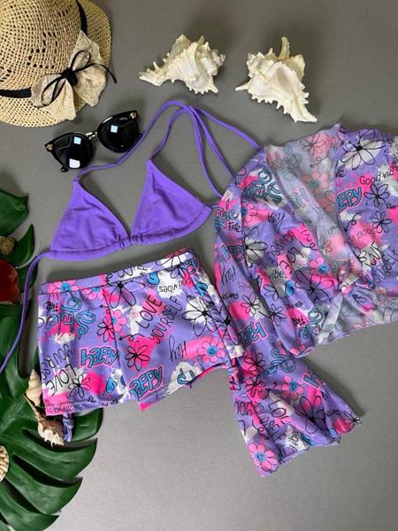 Комплект Sun&Sea (30-38) 1854-1 lilac (лето)