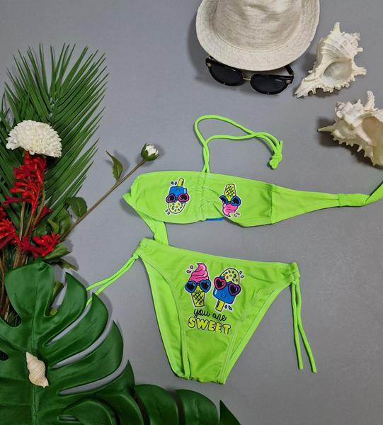 Купальник DFK kids (28-36) 805 green (лето)
