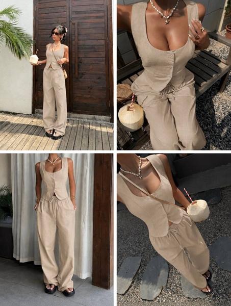 Костюм Arina (42-48) 1771 beige (лето)