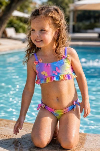 Купальник DFK kids (28-34) 2034 lilac (лето)