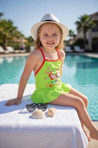 Купальник DFK kids (28-36) 808 green (лето)
