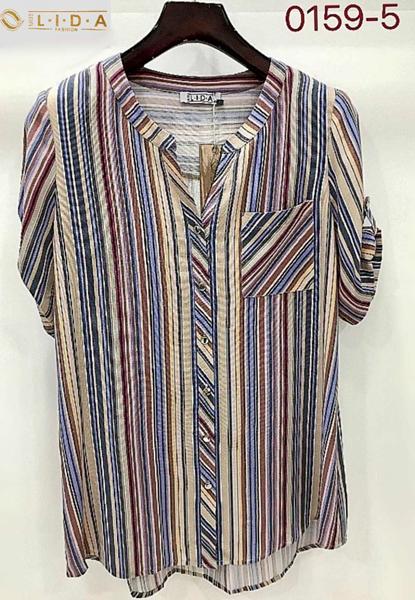 Рубашка LIDA (52-62) 0159-5 beige (лето)