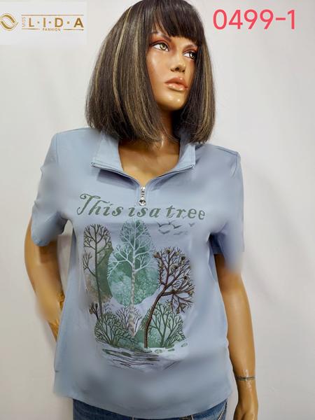 Футболка LIDA (52-62) 0499-1 l.blue (лето)