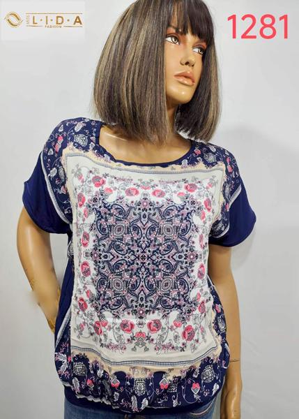 Футболка LIDA (52-62) 1281 navy (лето)
