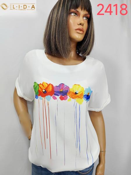 Футболка LIDA (52-62) 2418 white (лето)