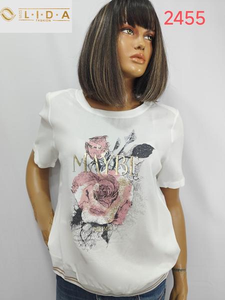 Футболка LIDA (52-62) 2455 white (лето)