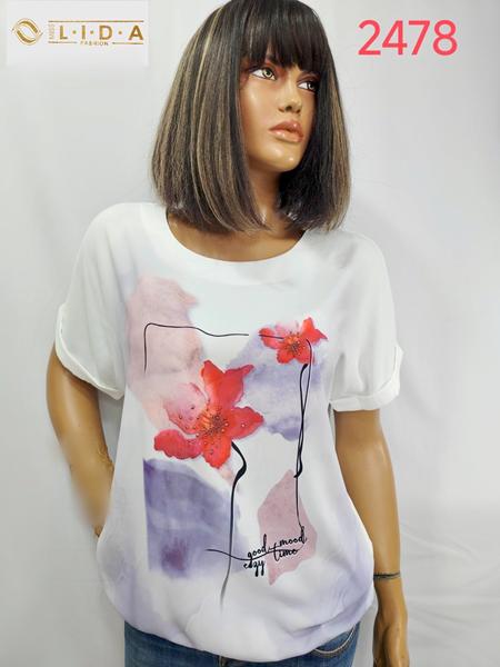 Футболка LIDA (52-62) 2478 white (лето)