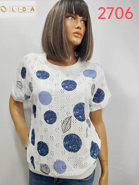 Футболка LIDA (52-62) 2706 white-blue (лето)