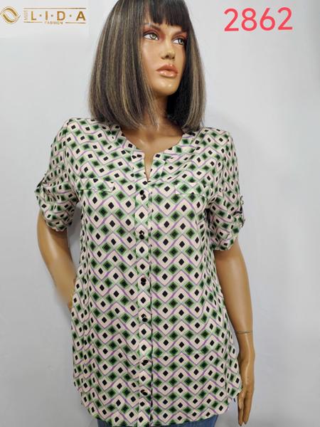 Рубашка LIDA (52-62) 2862 beige (лето)