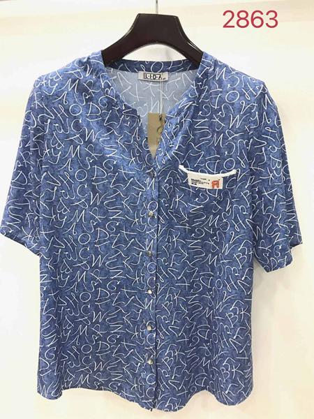 Рубашка LIDA (52-62) 2863 navy (лето)