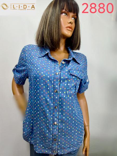 Рубашка LIDA (52-62) 2880 blue (лето)