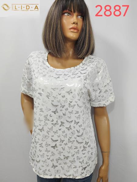 Футболка LIDA (50-60) 2887 silver (лето)