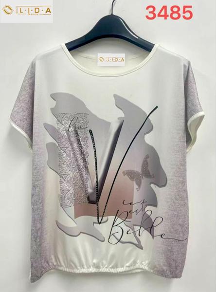 Футболка LIDA (52-62) 3485 l.grey (лето)
