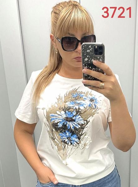 Футболка LIDA (50-60) 3721 white (лето)