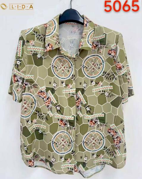 Рубашка LIDA (52-62) 5065 khaki (лето)