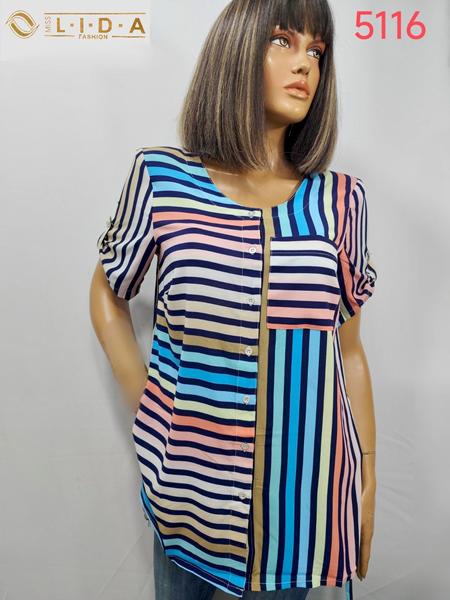 Рубашка LIDA (50-52) 5116 blue (лето)