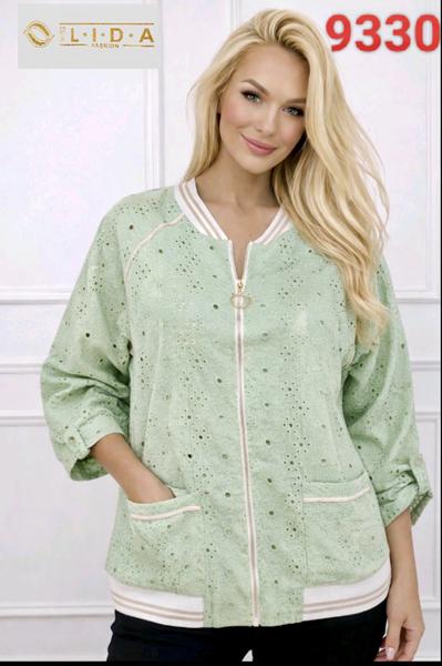 Кофта LIDA (50-60) 9330 l.green (деми)
