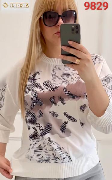Футболка LIDA (52-62) 9829 white (лето)