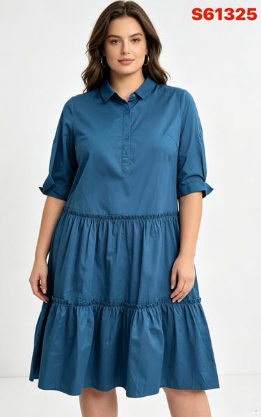 Платье LIDA (50-60) S61325 blue (лето)