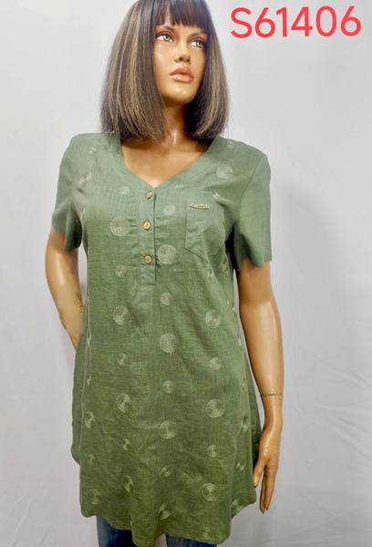 Туника LIDA (52-62) S61406 khaki (лето)