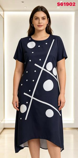 Платье LIDA (52-62) S61902 navy (лето)