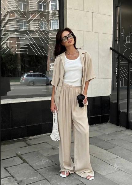 Костюм Akulova (S-3XL) 877 beige (лето)