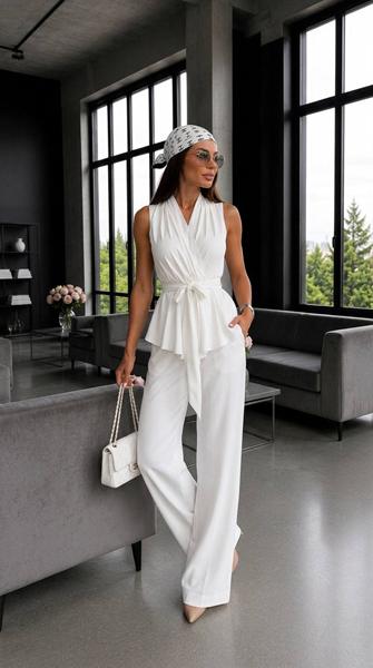 Костюм Akulova (S-2XL) 5733 white (лето)