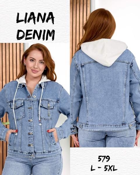 Куртка Beki (L-5XL) 579 l.blue (деми)
