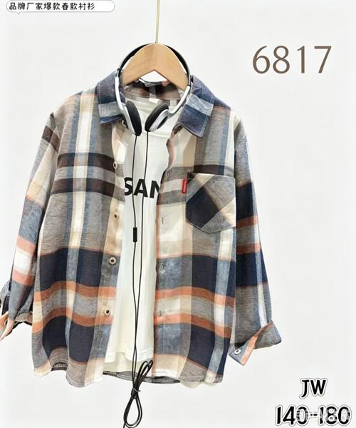 Рубашка Flong (140-180) 6817 grey (деми)