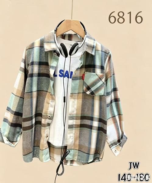 Рубашка Flong (140-180) 6816 olive (деми)