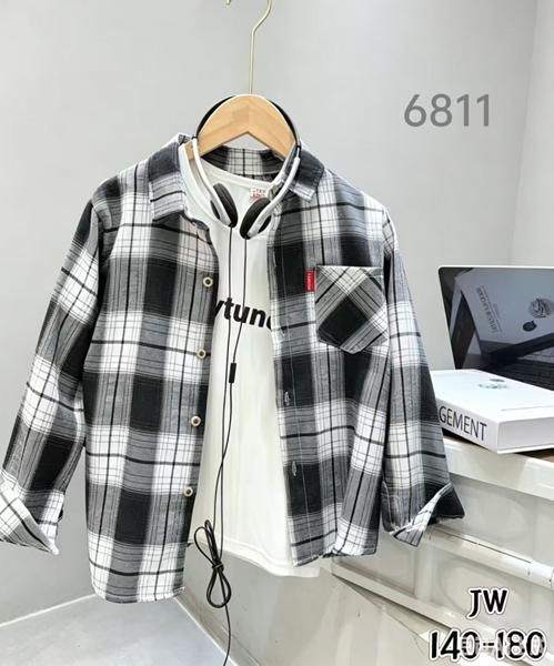 Рубашка Flong (140-180) 6811 black (деми)