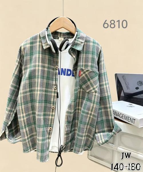 Рубашка Flong (140-180) 6810 green (деми)
