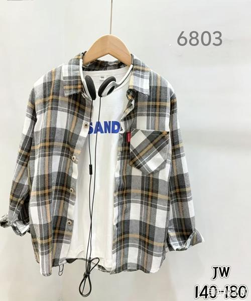 Рубашка Flong (140-180) 6803 grey (деми)