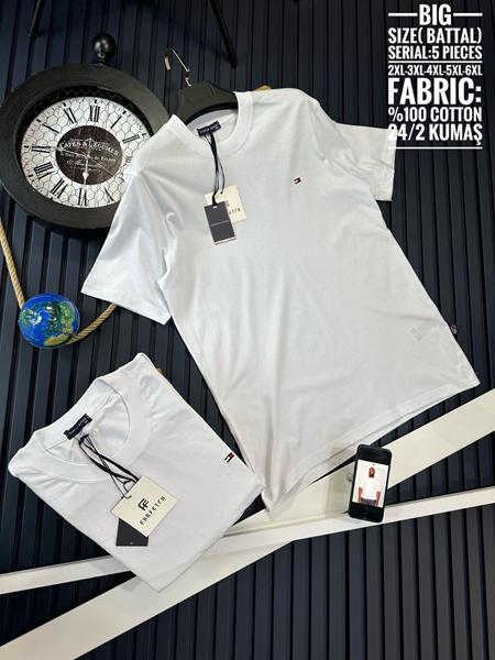 Футболка Hous Of Timur (2XL-6XL) HT3045 white (лето)