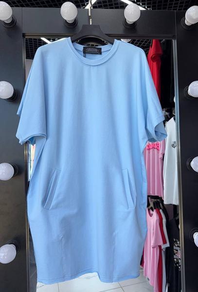 Платье LOVEKAN (S-XL) 1726 l.blue (лето)
